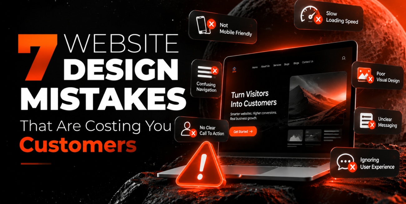 Website design mistakes